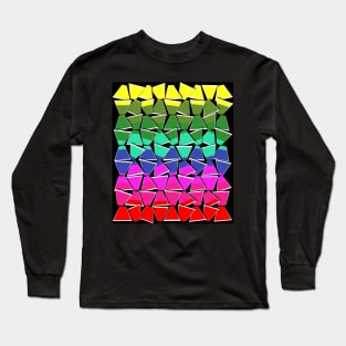 Abstract Psychedelic Whimsical Colorful Print Long Sleeve T-Shirt